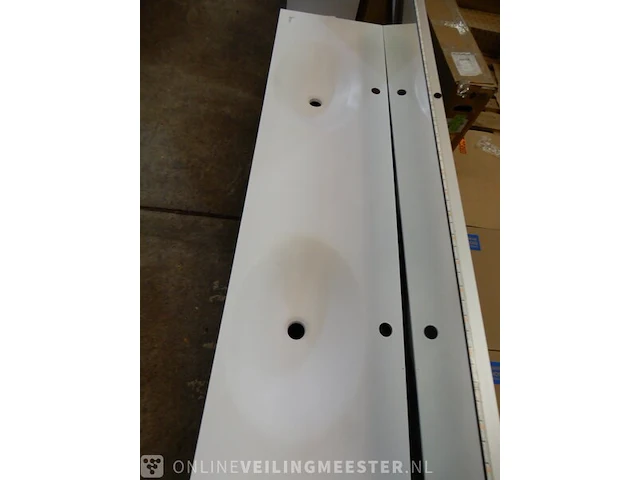 Badmeubel hettich, wit/houtkleur - afbeelding 7 van  8