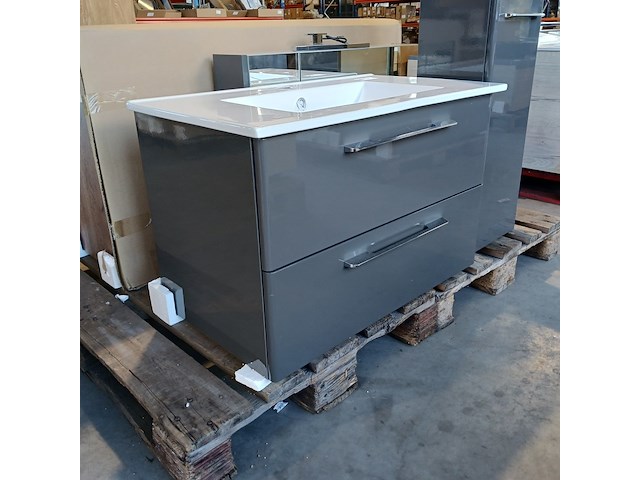 Badmeubel, hr badmeubelen, glans antraciet - afbeelding 5 van  12