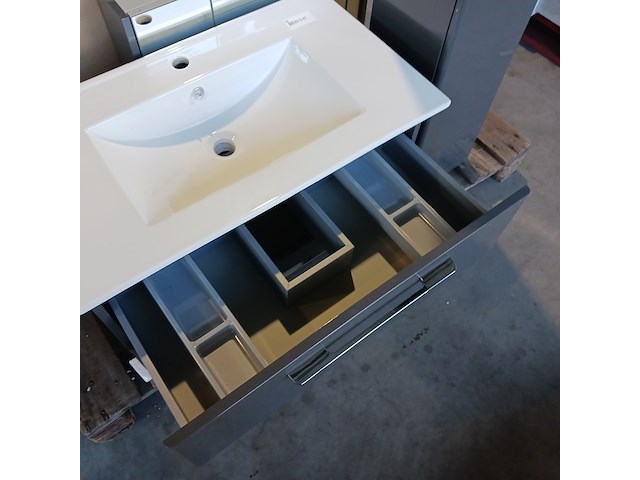 Badmeubel, hr badmeubelen, glans antraciet - afbeelding 9 van  12