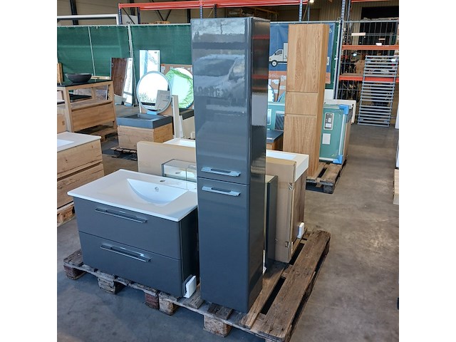 Badmeubel, hr badmeubelen, glans antraciet - afbeelding 11 van  12