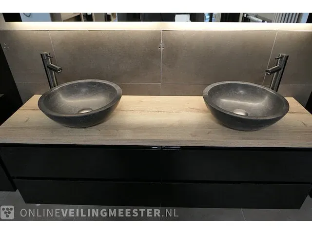 Badmeubel hr-badmeubelen, glans zwart - afbeelding 4 van  23