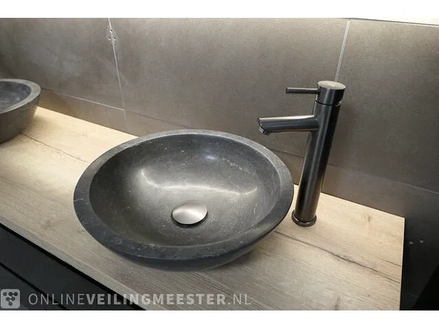 Badmeubel hr-badmeubelen, glans zwart - afbeelding 9 van  23
