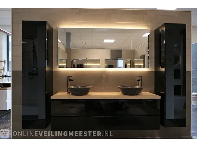 Badmeubel hr-badmeubelen, glans zwart - afbeelding 1 van  23