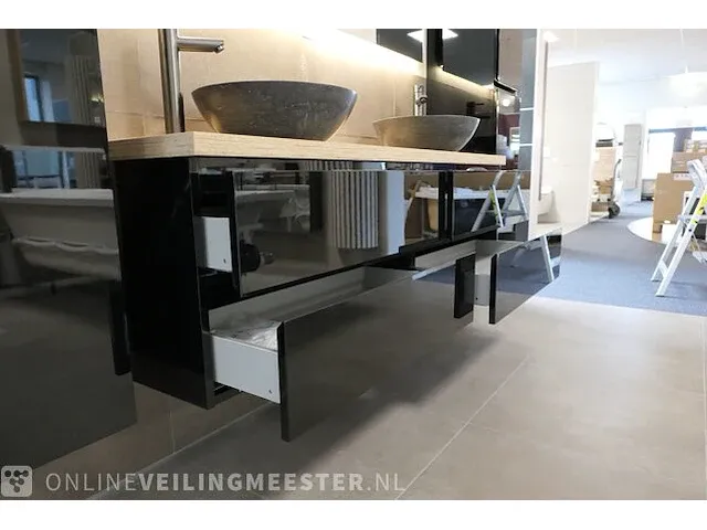 Badmeubel hr-badmeubelen, glans zwart - afbeelding 19 van  23
