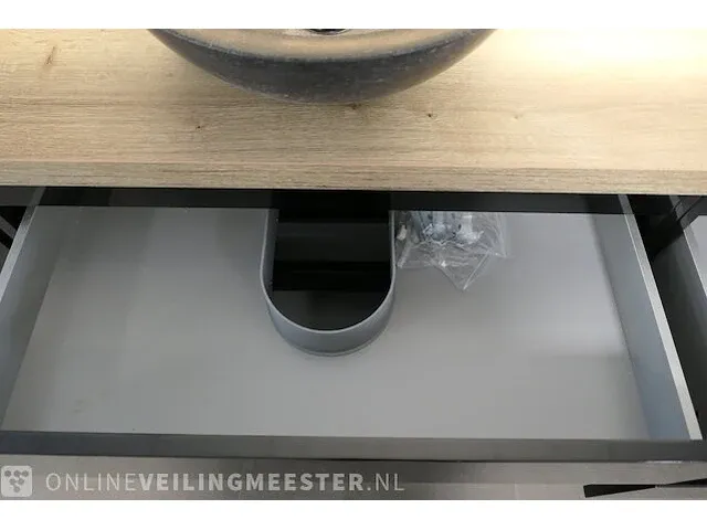 Badmeubel hr-badmeubelen, glans zwart - afbeelding 20 van  23