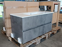 Badmeubel, hr badmeubelen, lorencio, beton antraciet - afbeelding 1 van  9