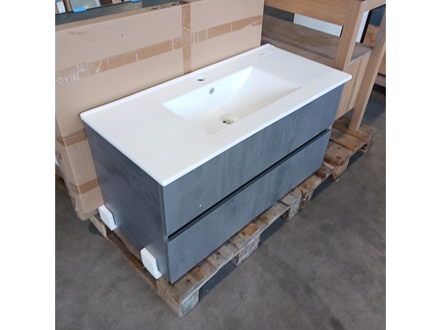 Badmeubel, hr badmeubelen, lorencio, beton antraciet - afbeelding 2 van  9