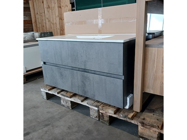 Badmeubel, hr badmeubelen, lorencio, beton antraciet - afbeelding 3 van  9
