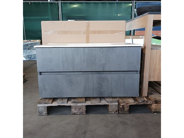 Badmeubel, hr badmeubelen, lorencio, beton antraciet - afbeelding 4 van  9