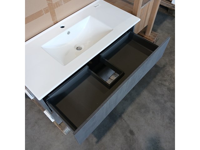 Badmeubel, hr badmeubelen, lorencio, beton antraciet - afbeelding 7 van  9