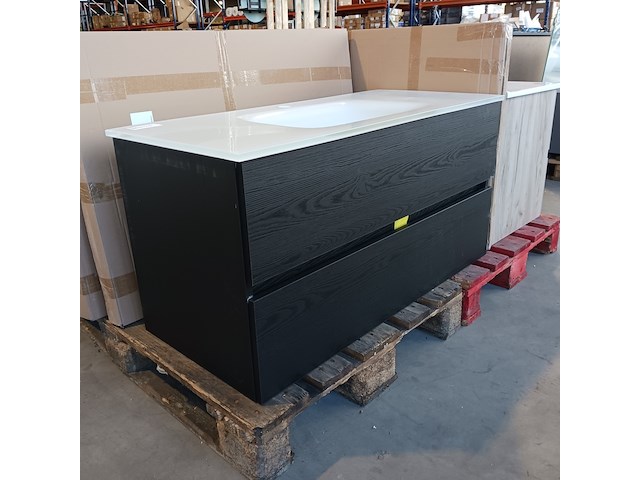 Badmeubel, hr badmeubelen, lorencio, black oak - afbeelding 1 van  10