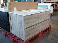 Badmeubel, hr badmeubelen, lorencio, craft oak - afbeelding 1 van  9