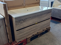 Badmeubel, hr badmeubelen, lorencio, grijs eiken - afbeelding 1 van  9