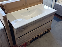 Badmeubel, hr badmeubelen, lorencio, grijs eiken - afbeelding 2 van  9