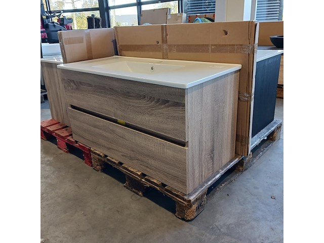 Badmeubel, hr badmeubelen, lorencio, grijs eiken - afbeelding 3 van  9