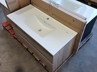 Badmeubel, hr badmeubelen, lorencio, grijs eiken - afbeelding 4 van  9