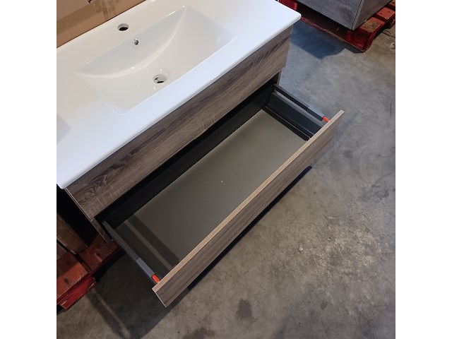 Badmeubel, hr badmeubelen, lorencio, grijs eiken - afbeelding 6 van  9
