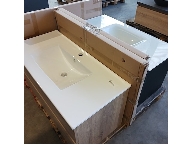 Badmeubel, hr badmeubelen, lorencio, grijs eiken - afbeelding 9 van  9