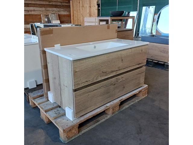 Badmeubel, hr badmeubelen, lorencio, natuur eiken - afbeelding 1 van  9