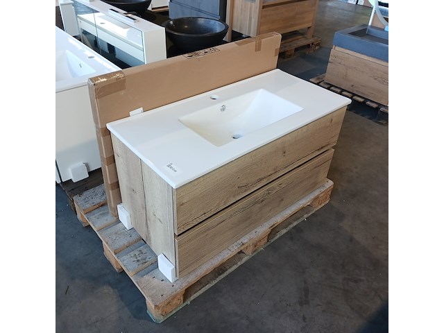 Badmeubel, hr badmeubelen, lorencio, natuur eiken - afbeelding 2 van  9