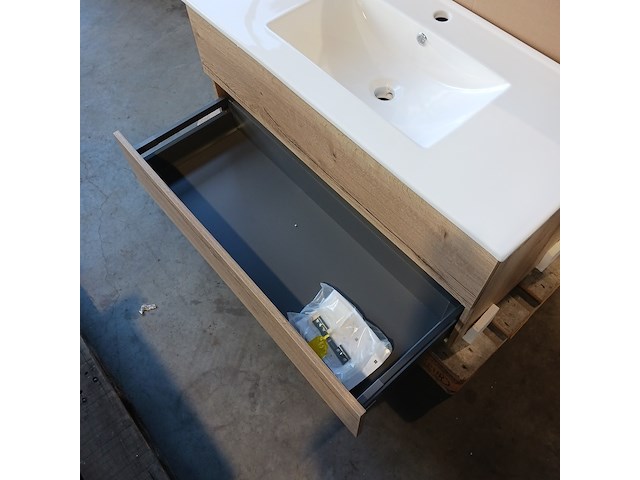 Badmeubel, hr badmeubelen, lorencio, natuur eiken - afbeelding 6 van  9