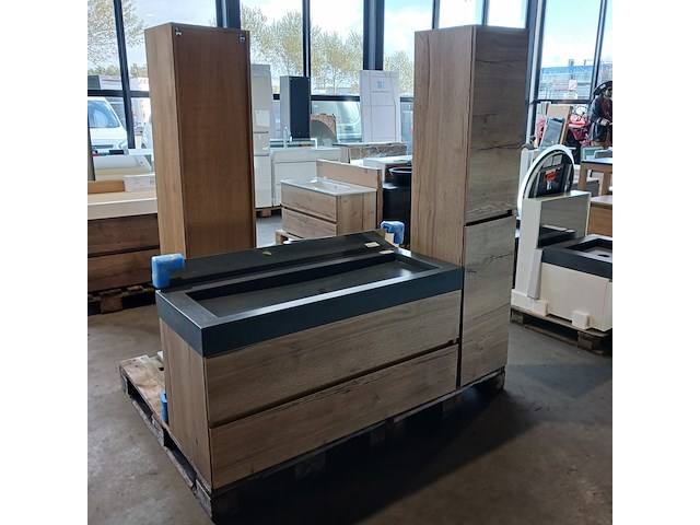 Badmeubel, hr badmeubelen, lorencio, natuur eiken - afbeelding 1 van  12