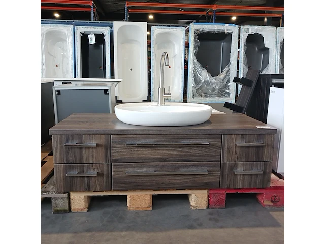 Badmeubel, ideal standard, cerastyle, dark nut - afbeelding 1 van  25
