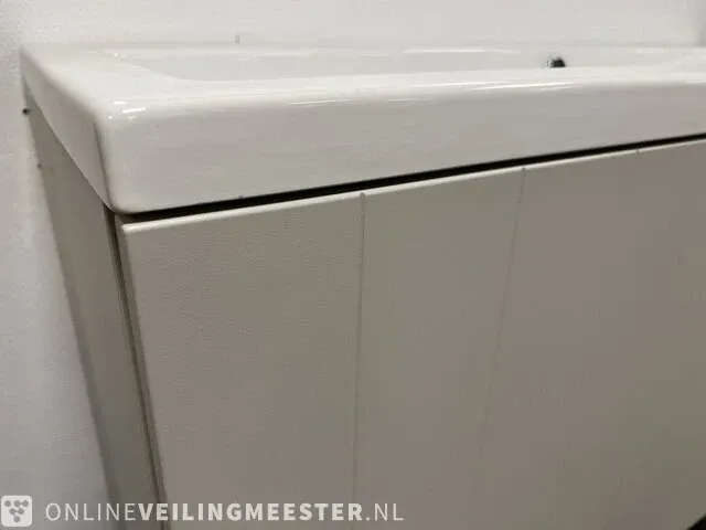 Badmeubel inc wastafel zonder kraangaten, taupe - afbeelding 4 van  8