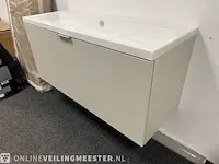 Badmeubel inc wastafel zonder kraangaten, taupe - afbeelding 8 van  8