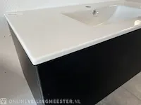 Badmeubel incl keramische wastafgel hr, matzwart - afbeelding 5 van  7