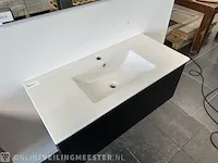 Badmeubel incl keramische wastafgel hr, matzwart - afbeelding 7 van  7