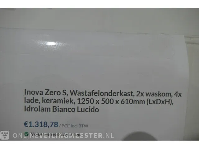 Badmeubel inova, zero, glans wit - afbeelding 19 van  27