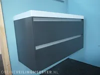 Badmeubel ondiep hr, matgrijs - afbeelding 3 van  10