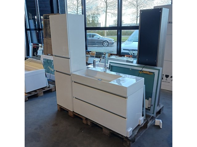 Badmeubel, primabad, glans wit - afbeelding 1 van  14