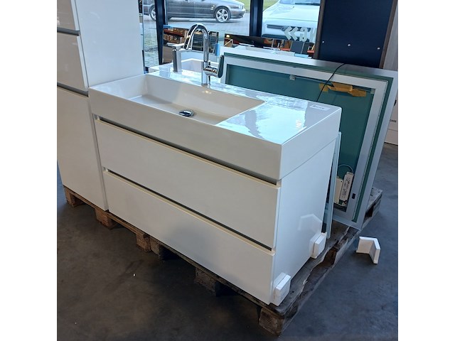 Badmeubel, primabad, glans wit - afbeelding 7 van  14