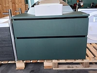 Badmeubel, sani supply, ribbet, mosgroen - afbeelding 7 van  12