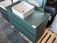 Badmeubel, sani supply, ribbet, mosgroen - afbeelding 9 van  12