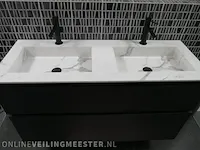 Badmeubel sanibell, mat zwart boomschors - afbeelding 18 van  18
