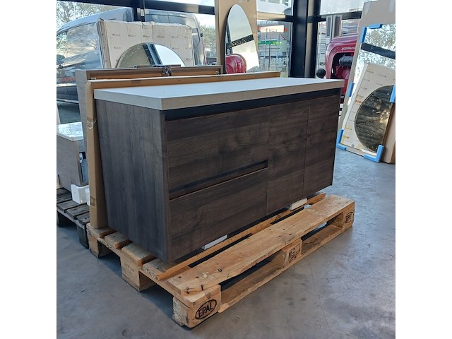 Badmeubel, smoke oak - afbeelding 1 van  13