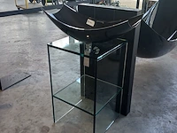 Badmeubel, splinterworks, vessel, antraciet / black - afbeelding 4 van  11