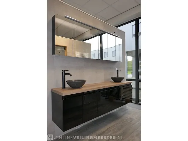 Badmeubel stadler, glans zwart - afbeelding 12 van  19