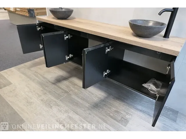 Badmeubel stadler, glans zwart - afbeelding 16 van  19