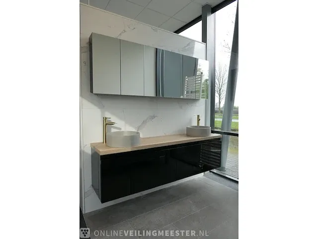 Badmeubel stadler, glans zwart - afbeelding 1 van  21