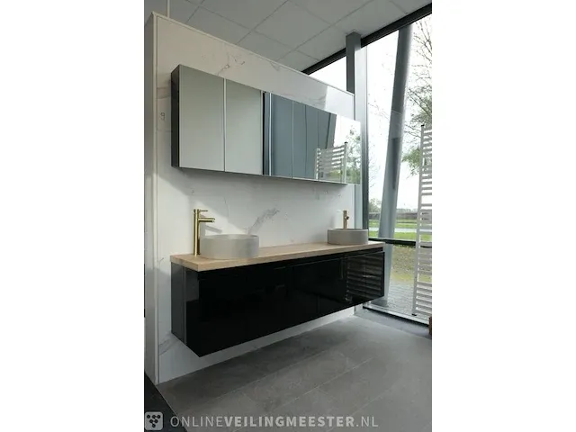 Badmeubel stadler, glans zwart - afbeelding 12 van  21