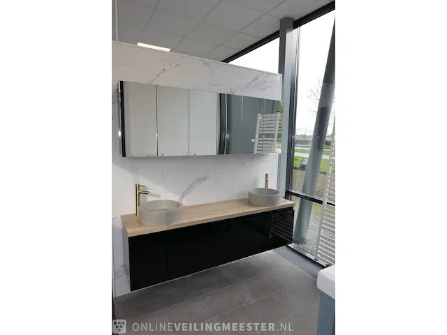 Badmeubel stadler, glans zwart - afbeelding 15 van  21