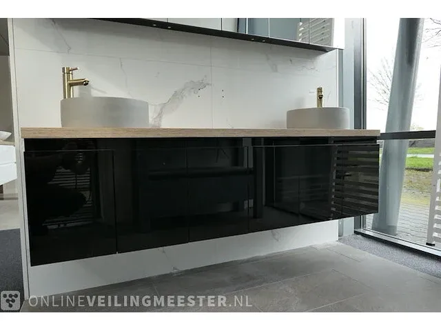 Badmeubel stadler, glans zwart - afbeelding 16 van  21