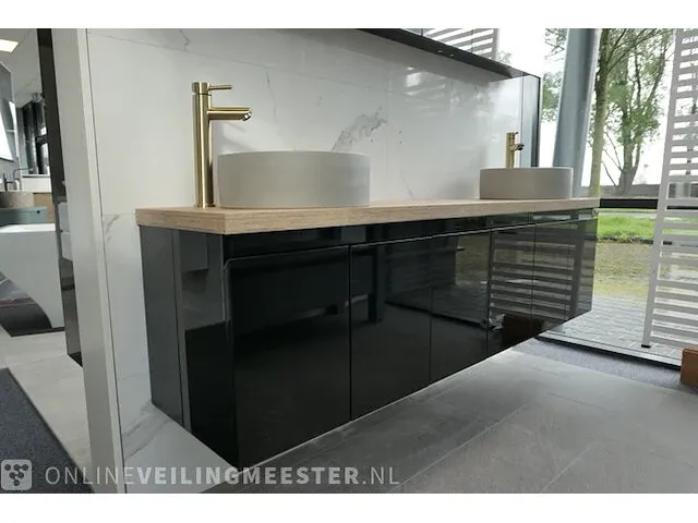 Badmeubel stadler, glans zwart - afbeelding 17 van  21