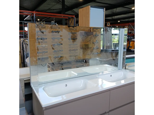 Badmeubel, xenz, collectie one, taupe - afbeelding 6 van  16
