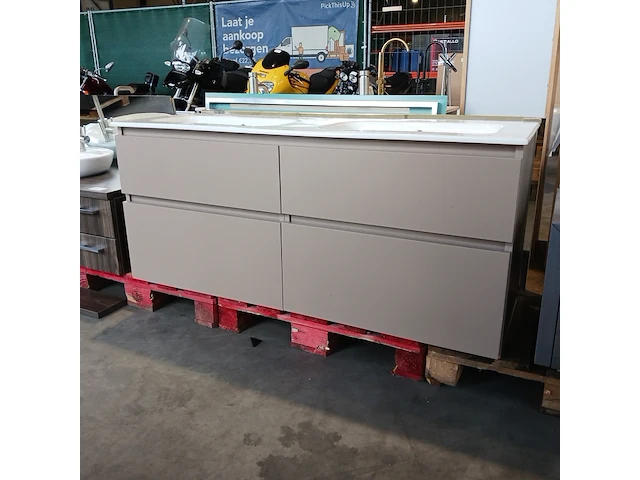 Badmeubel, xenz, collectie one, taupe - afbeelding 9 van  16