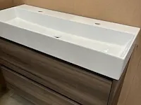 Badmeubel xs- 100cm met keramische wastafel hr badmeubelen, badmeubel, espresso - afbeelding 6 van  11